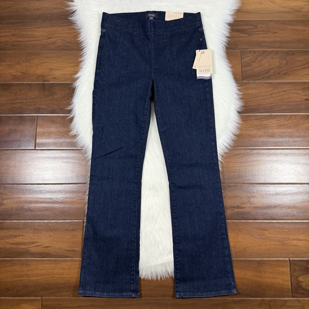 NYDJ Not Your Daughters Size Medium 6 8 10 Slim Boot Pull On Denim Jeans